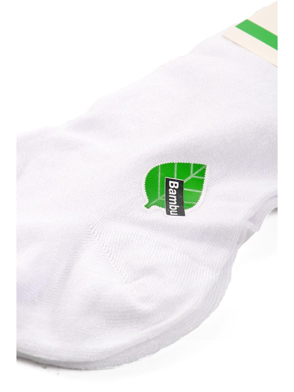 Beyaz Bambu Unisex Patik Çorap 24K001-2