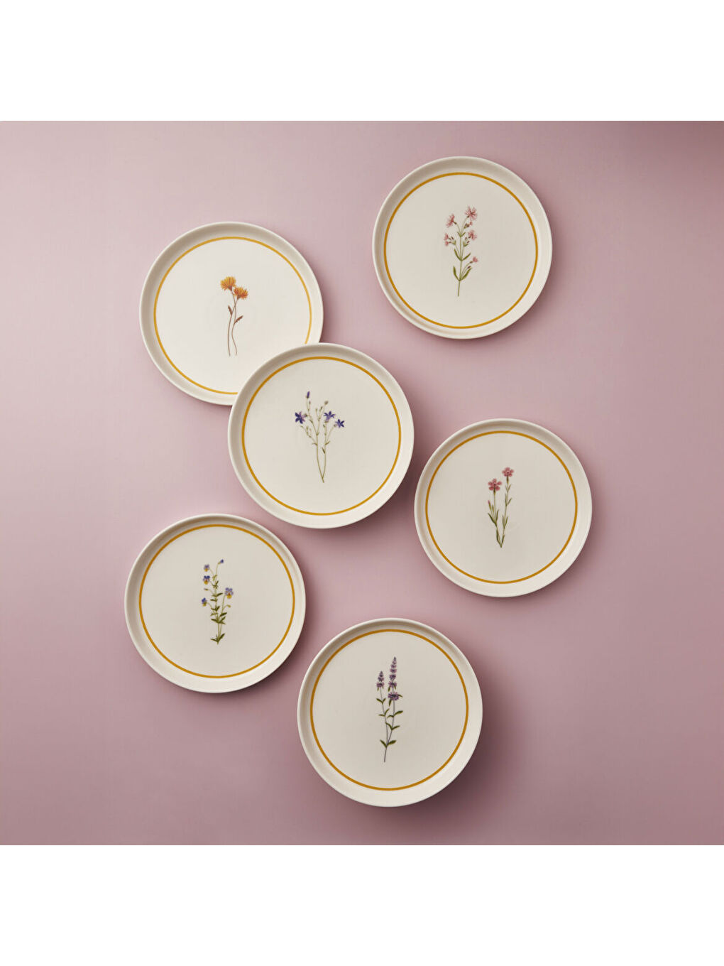 Ekru Bilbao 6 Parça 21 cm Pasta Takımı 2955-3