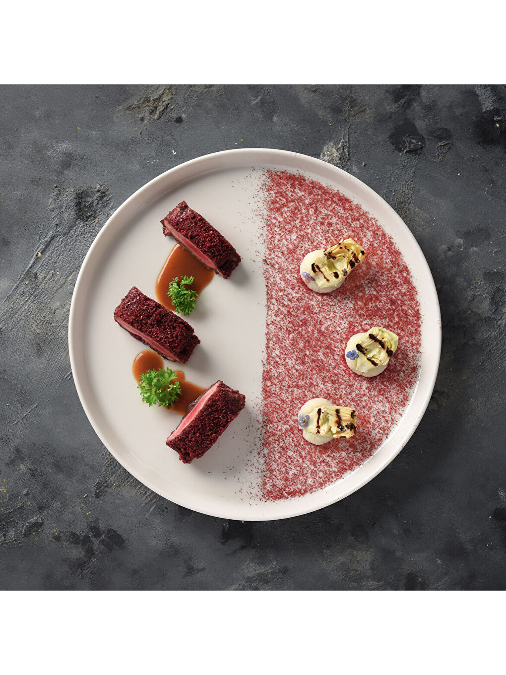 Ekru Bilbao 6 Parça 27 cm Servis Tabağı -Krem-1