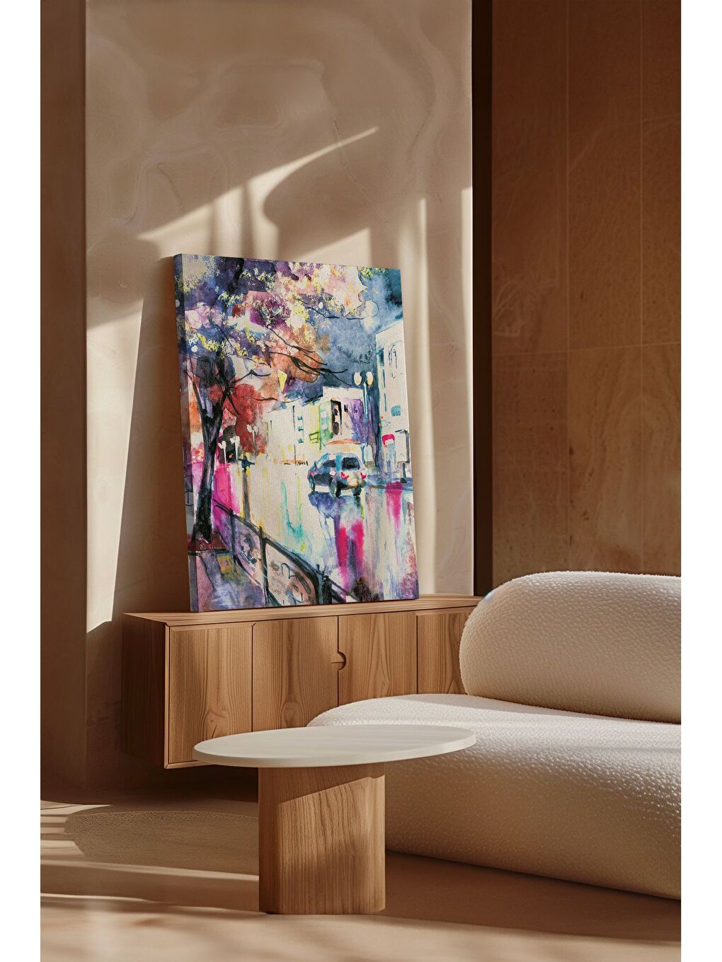 Beyaz Dekoratif Kanvas Tablo - FDC292 - ERSYFDC292-4060