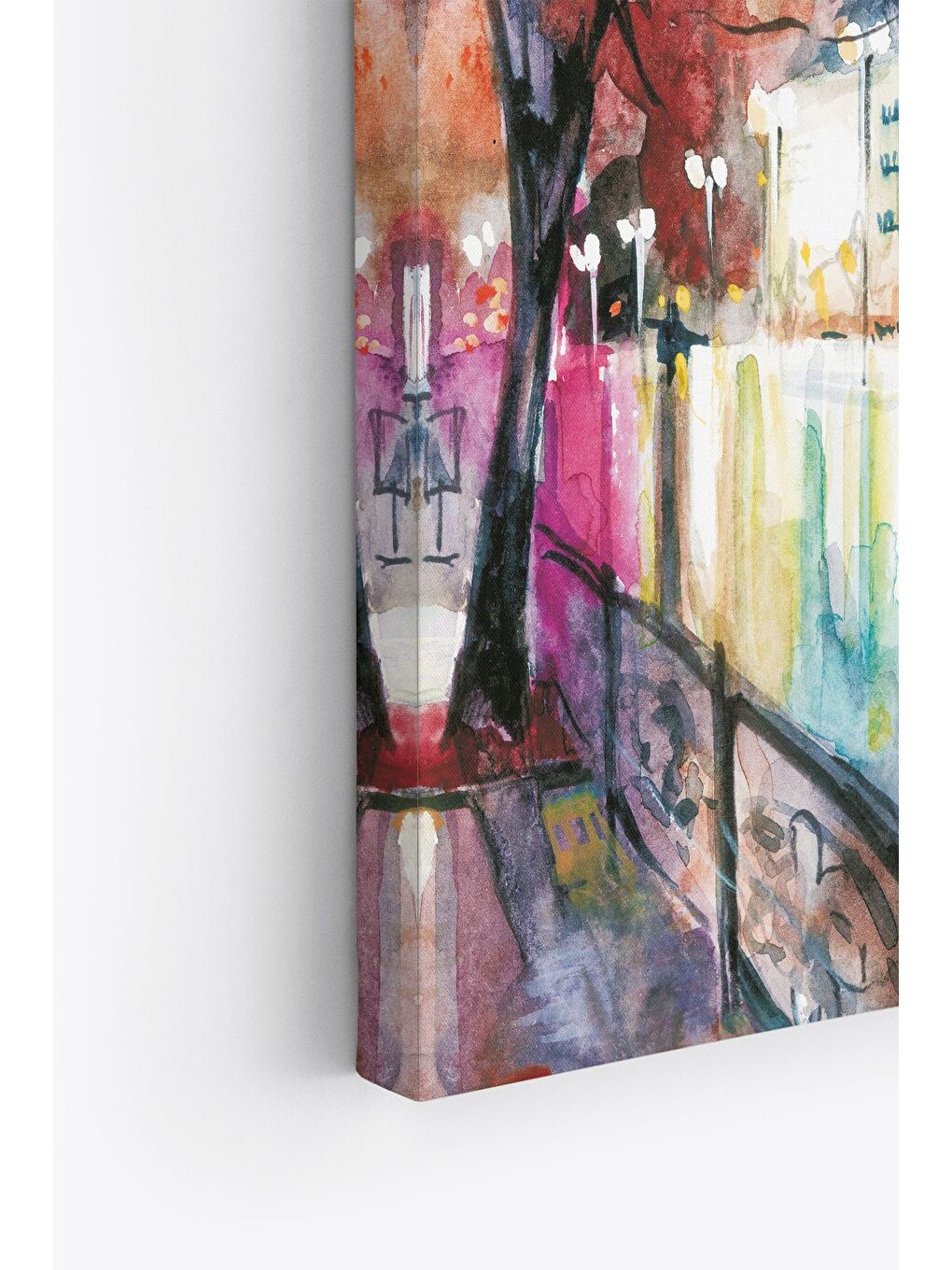 Beyaz Dekoratif Kanvas Tablo - FDC292 - ERSYFDC292-4060-2