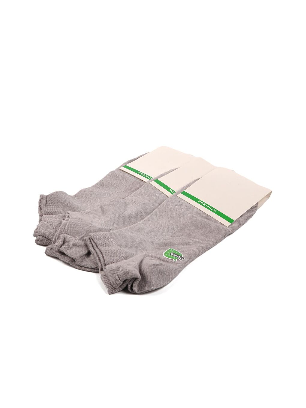Gri Bambu 3'lü Unisex Patik Çorap 24K004