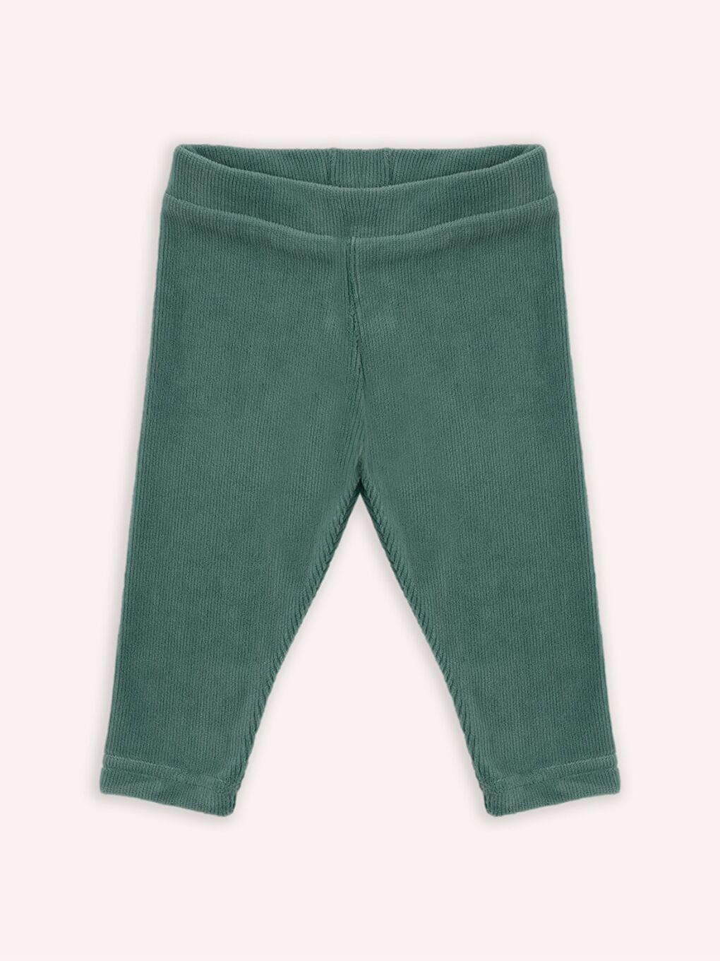 Yeşil Kız Çocuk Fitilli Kadife Tayt