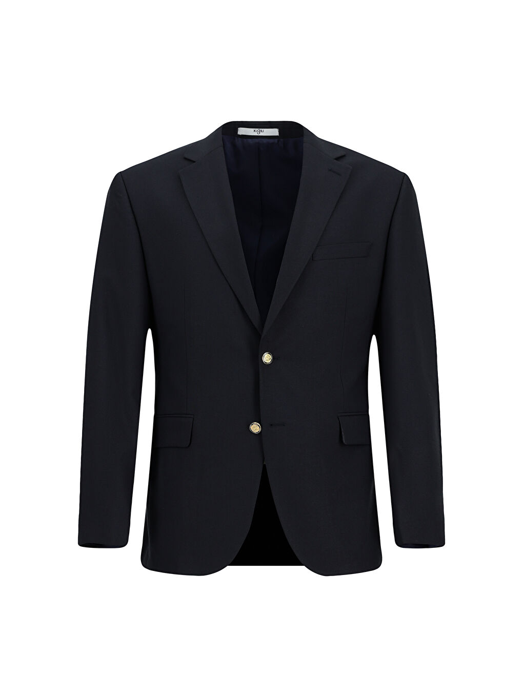 Lacivert Slim Fit Dar Kesim Yünlü Blazer Ceket-6