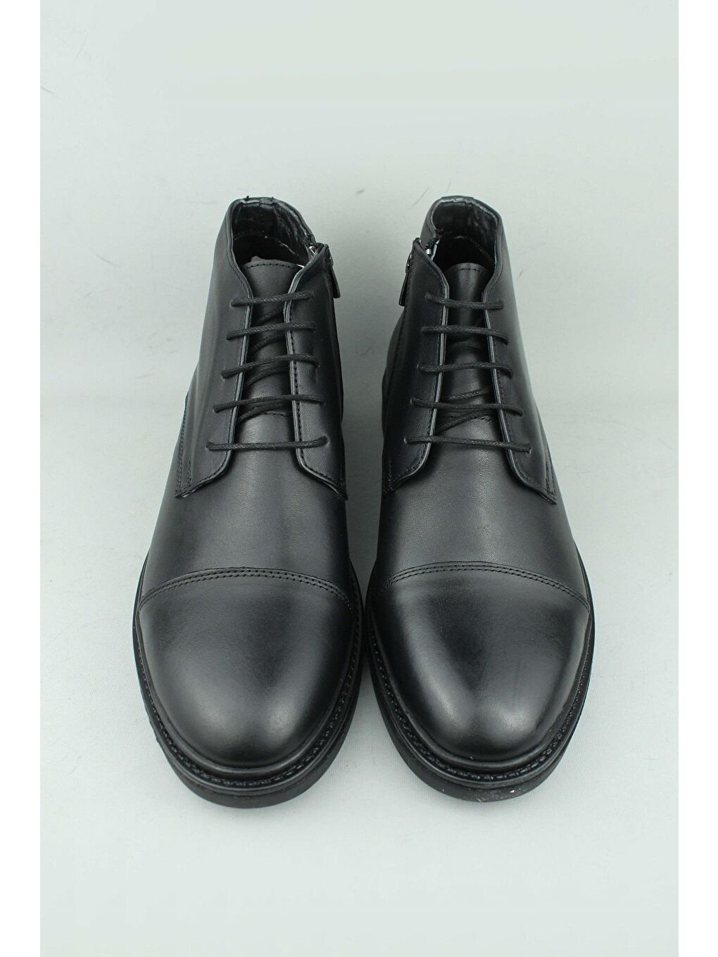 Siyah Punto 599600 Yandan Fermuarlı Bağcıklı Kışlık Bot Erkek-3