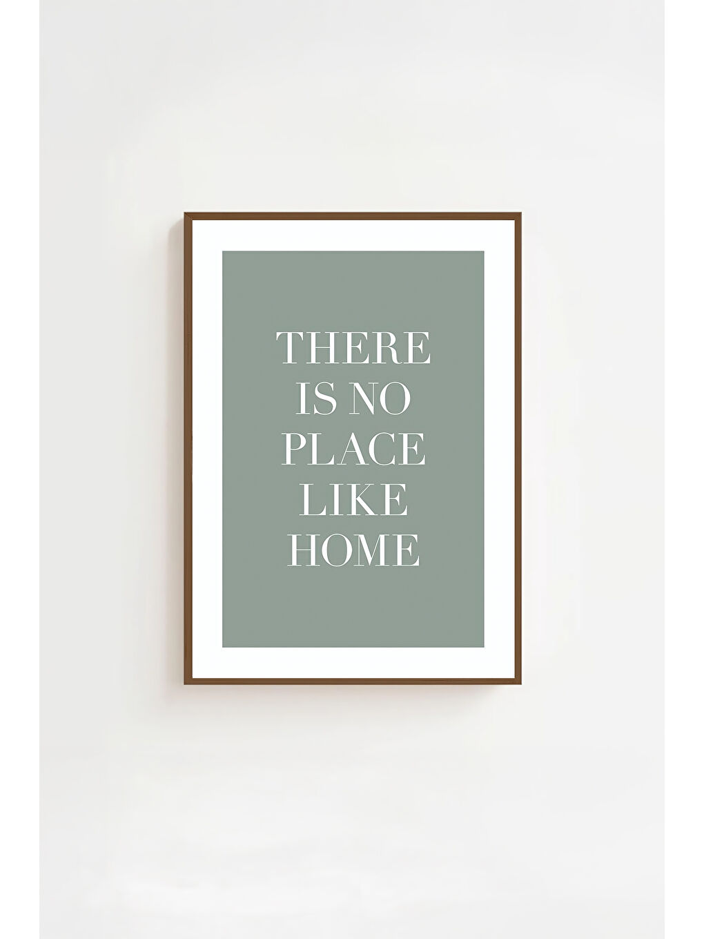 Beyaz Tek Parça Kahverengi Gerçek Ahşap Çerçeveli Tablo Seti - Model 25 - ERSYKHVCRV25-2030-1