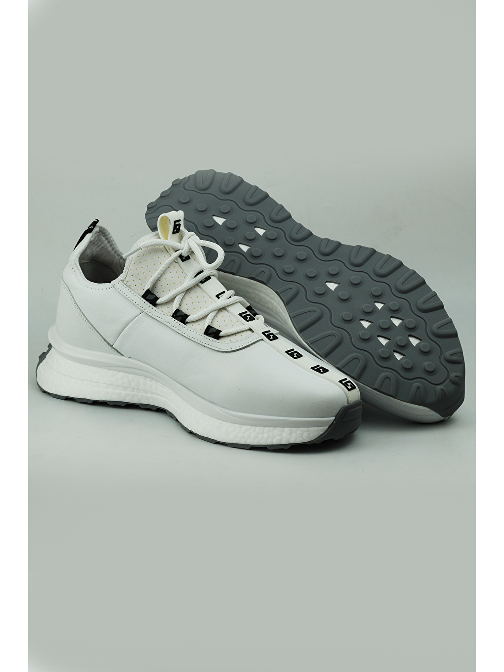 Beyaz Auden Hakiki Deri  Sneaker  Erkek-3