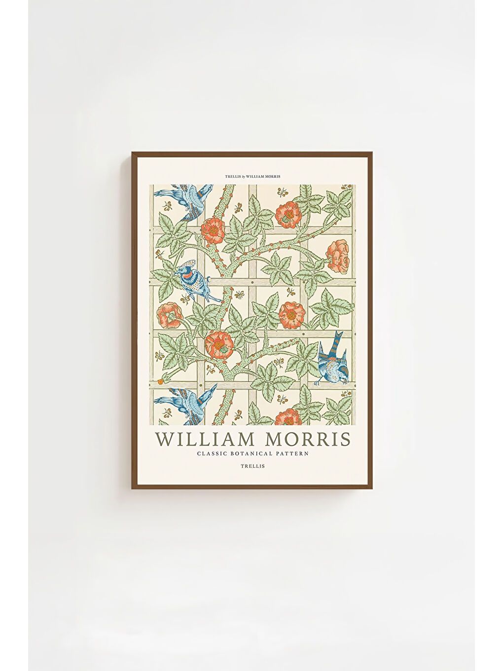 Beyaz Tek Parça Kahverengi Gerçek Ahşap Çerçeveli Tablo Seti - Model 40 - ERSYKHVCRV40-3348-1