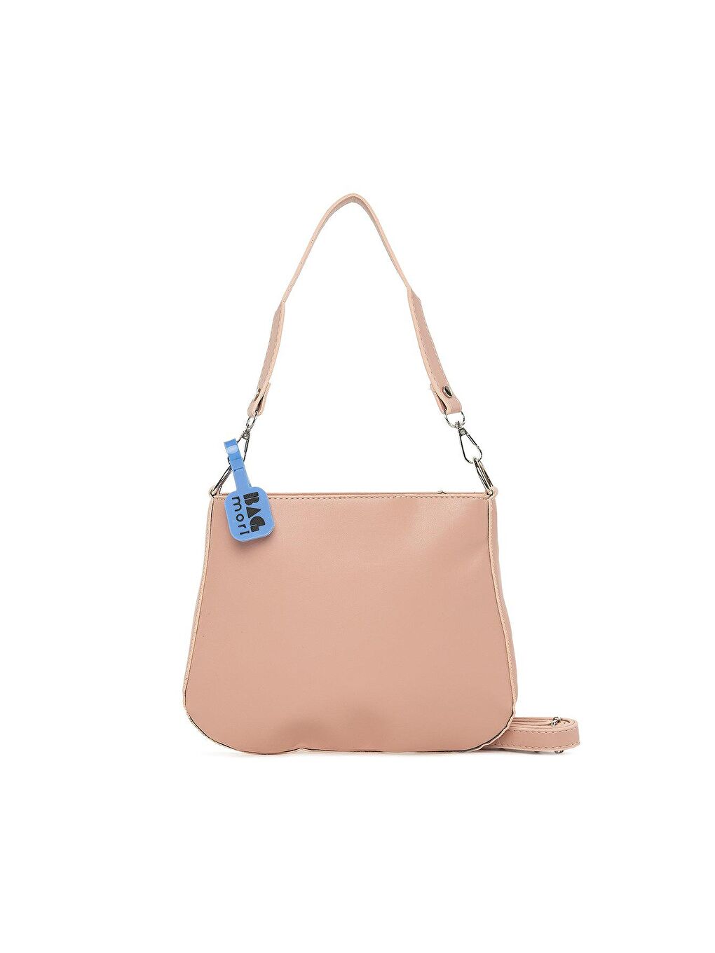 Pembe Oval Kalıp Parçalı Çanta-2