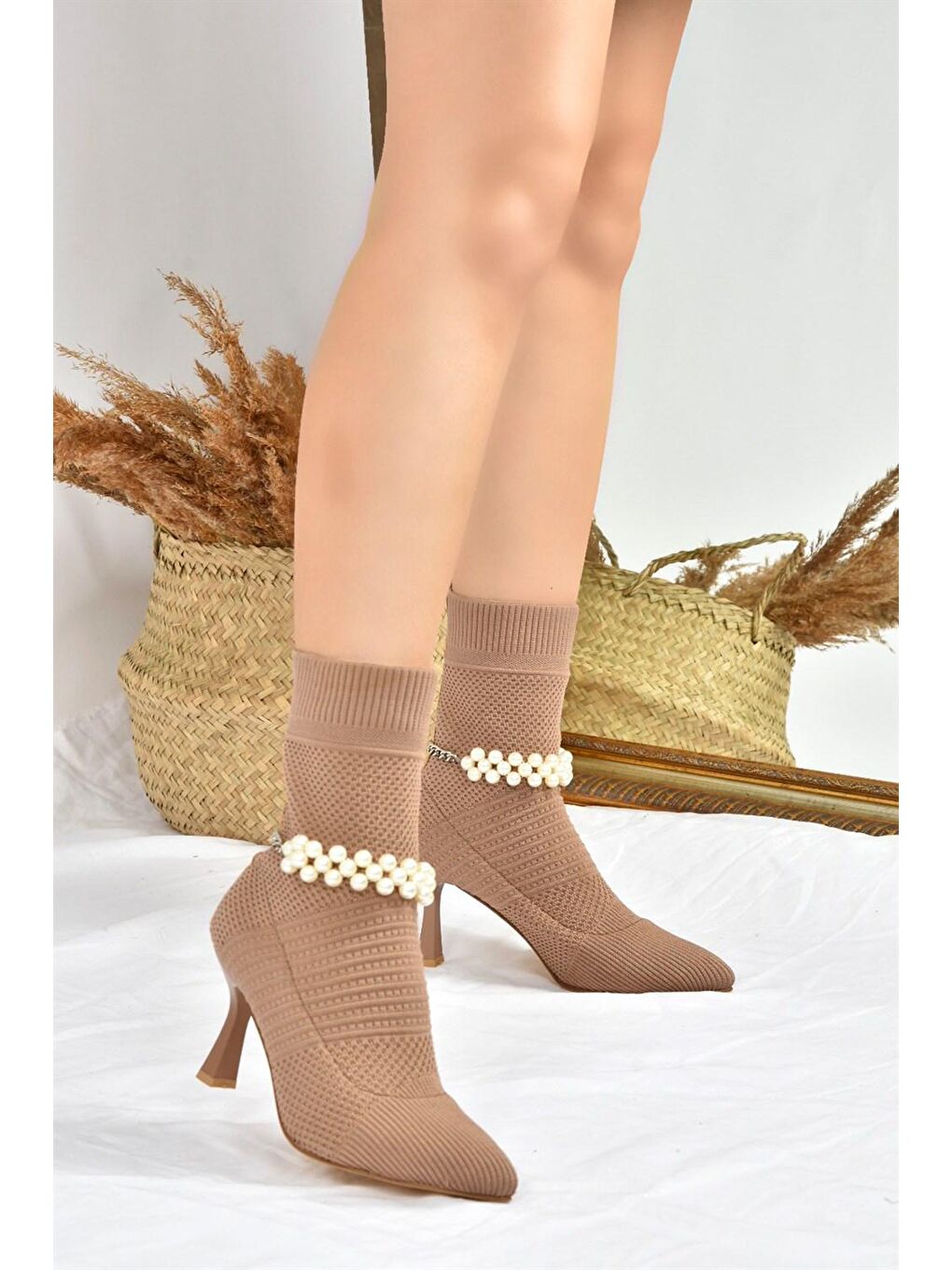 Bej L7995944 Vizon Kadın Bot-2