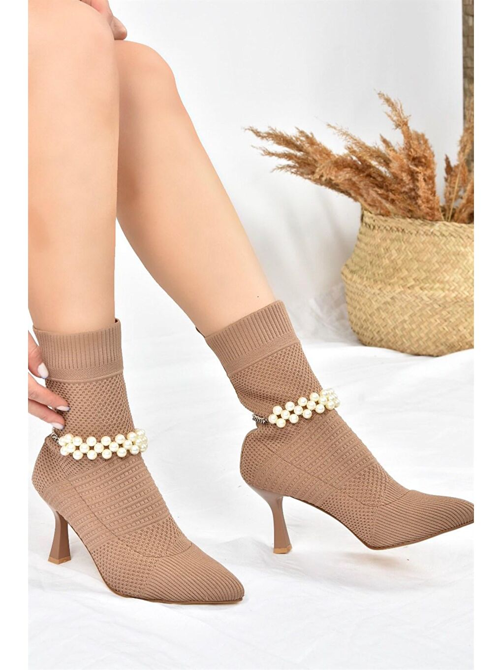 Bej L7995944 Vizon Kadın Bot-3