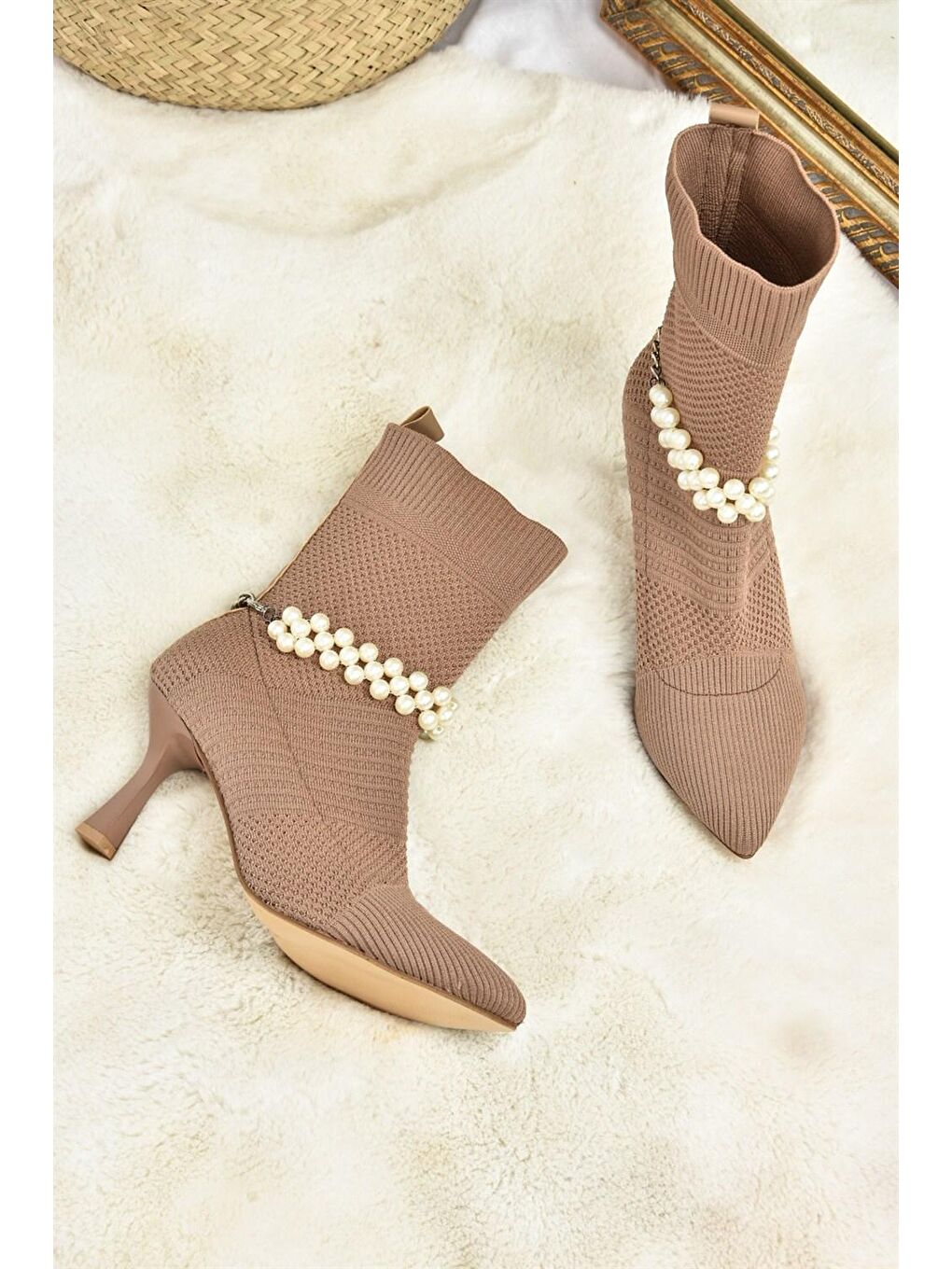 Bej L7995944 Vizon Kadın Bot-4