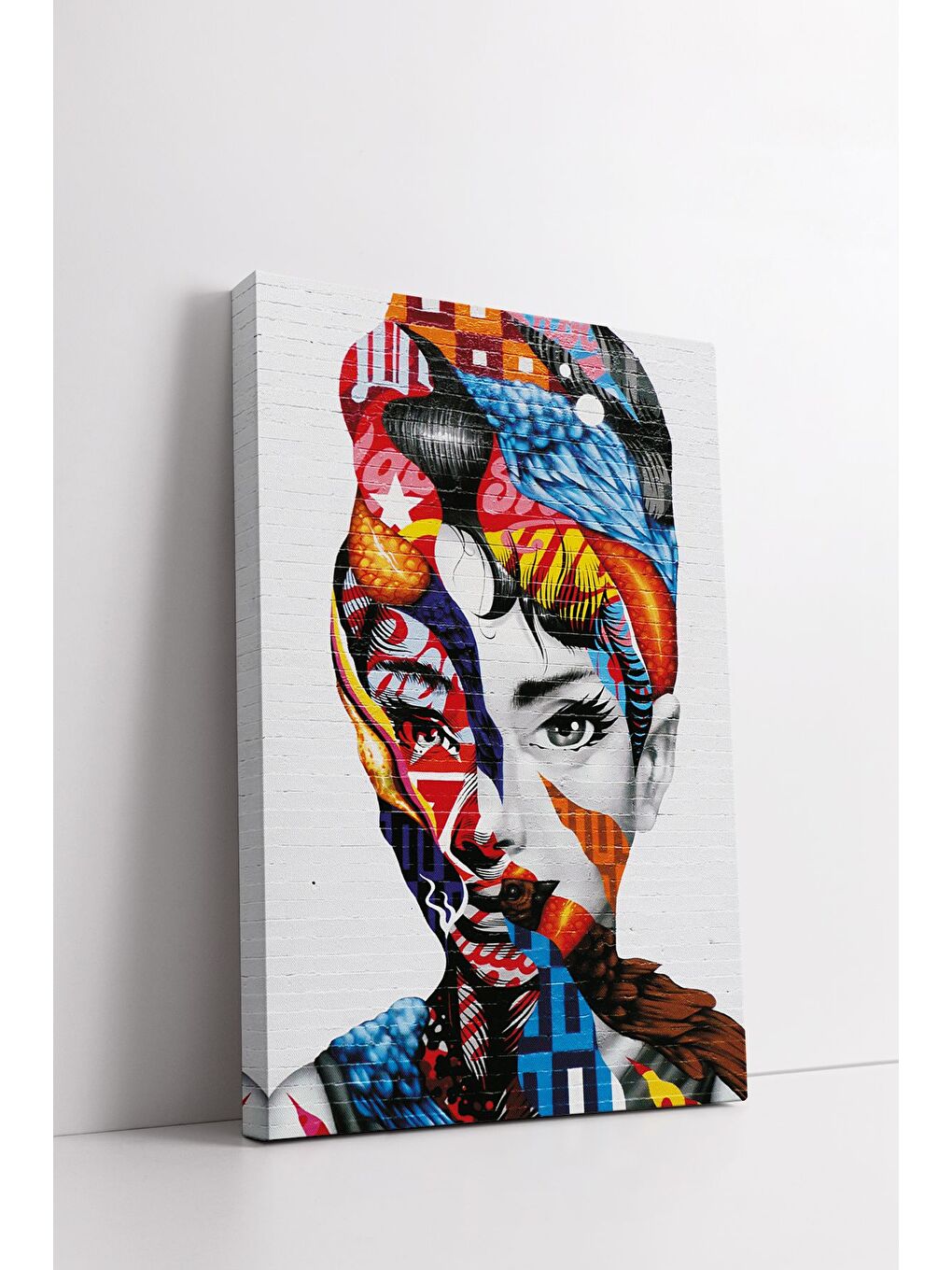 Beyaz Dekoratif Kanvas Tablo - ERSYSB014 - ERSYSB014-70100-2