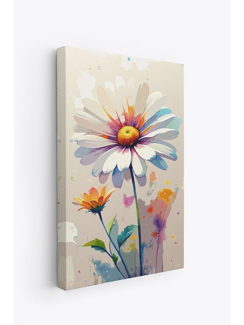 Beyaz Dekoratif Kanvas Tablo - ERSYSB017 - ERSYSB017-70100-1