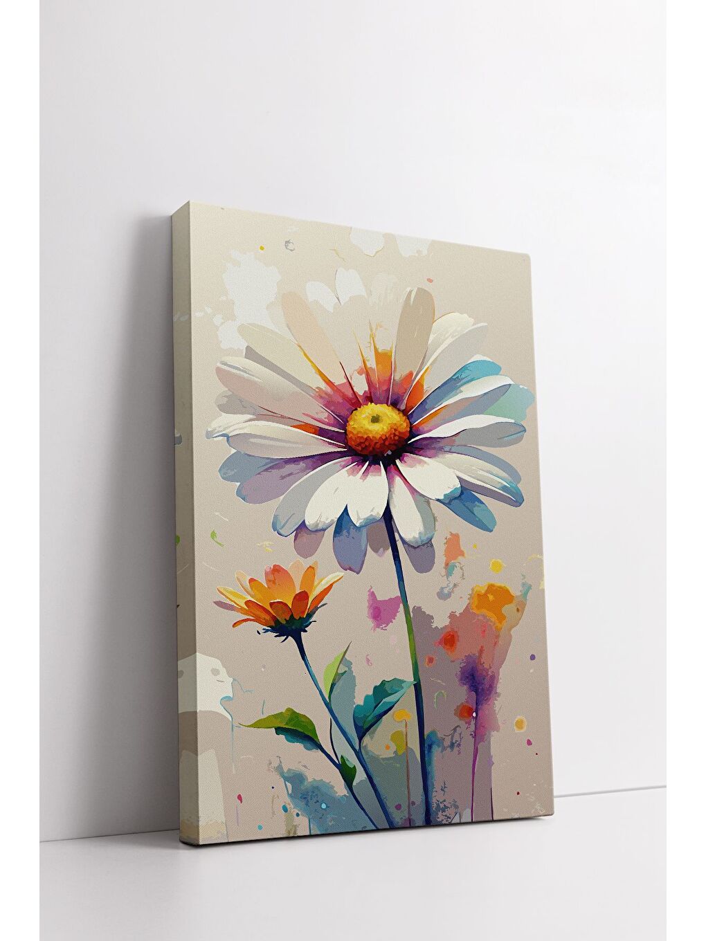 Beyaz Dekoratif Kanvas Tablo - ERSYSB017 - ERSYSB017-70100-2