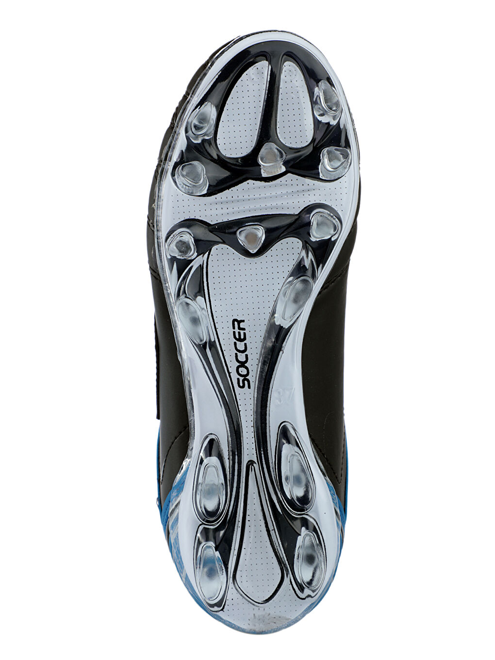 HUGO KR Erkek Çocuk Futbol Ayakkabı Siyah / Mavi-6