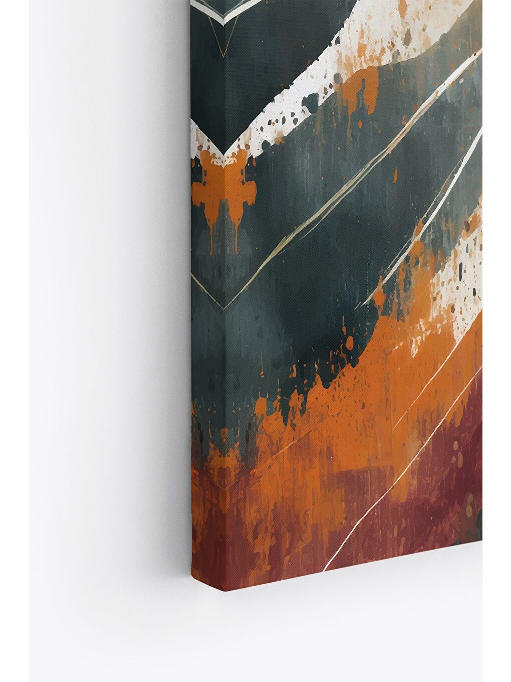 Beyaz Dekoratif Kanvas Tablo - ERSYSB041 - ERSYSB041-4060-3