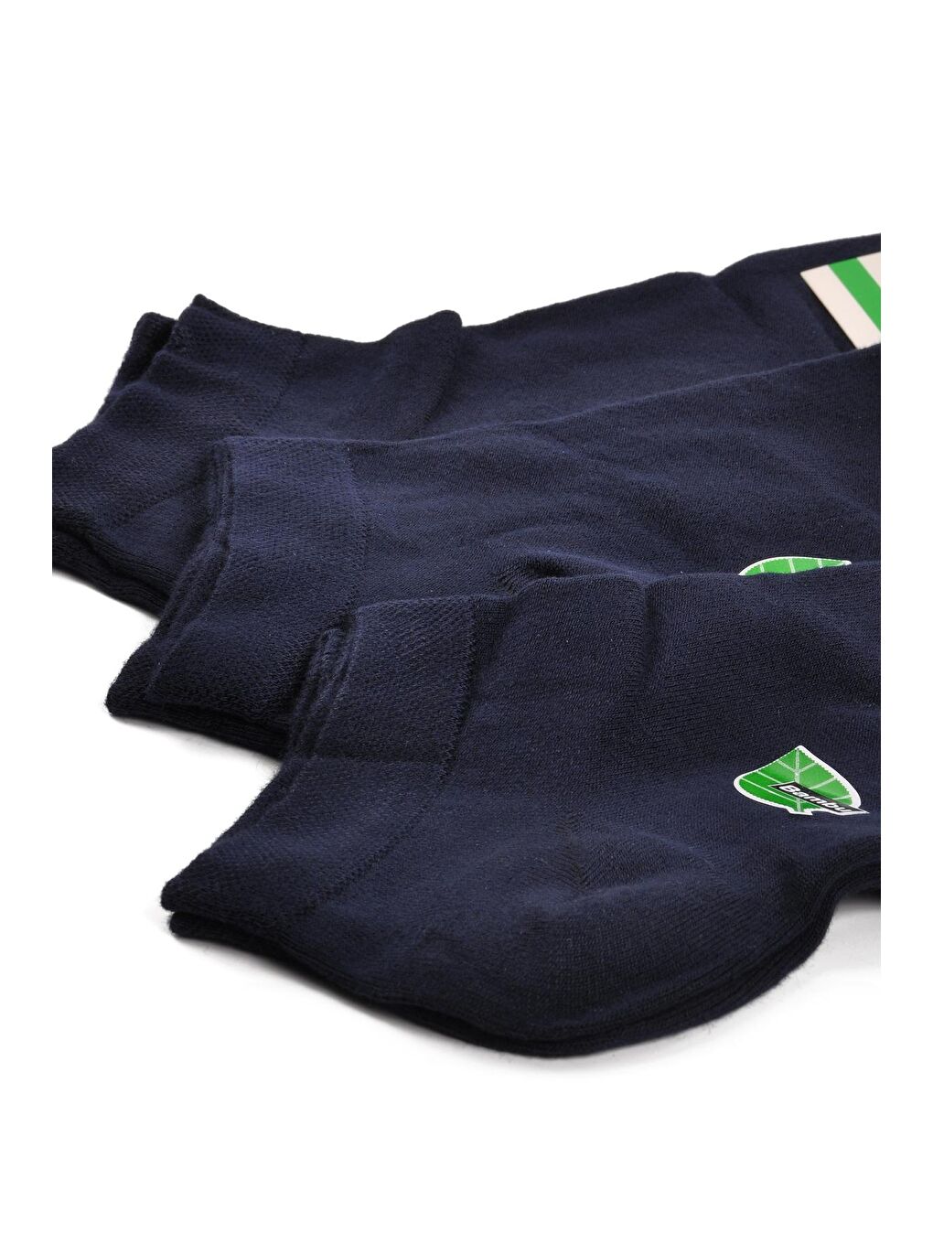 Lacivert Bambu 3'lü Unisex Patik Çorap 24K004-1
