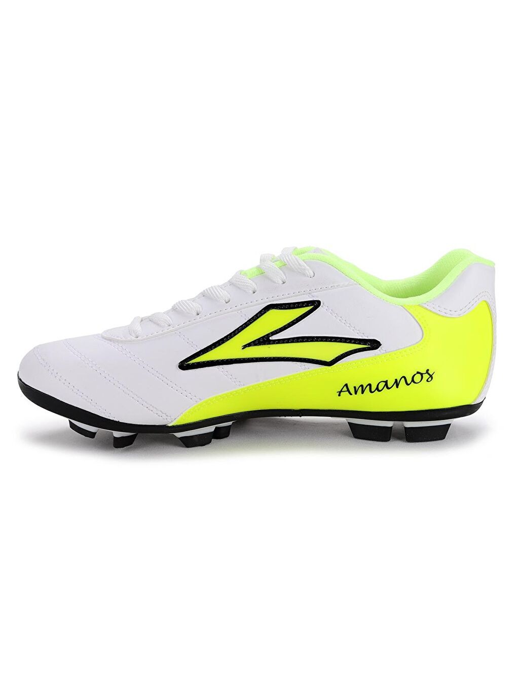 Beyaz Amanos Erkek Krampon Futbol Ayakkabı-4