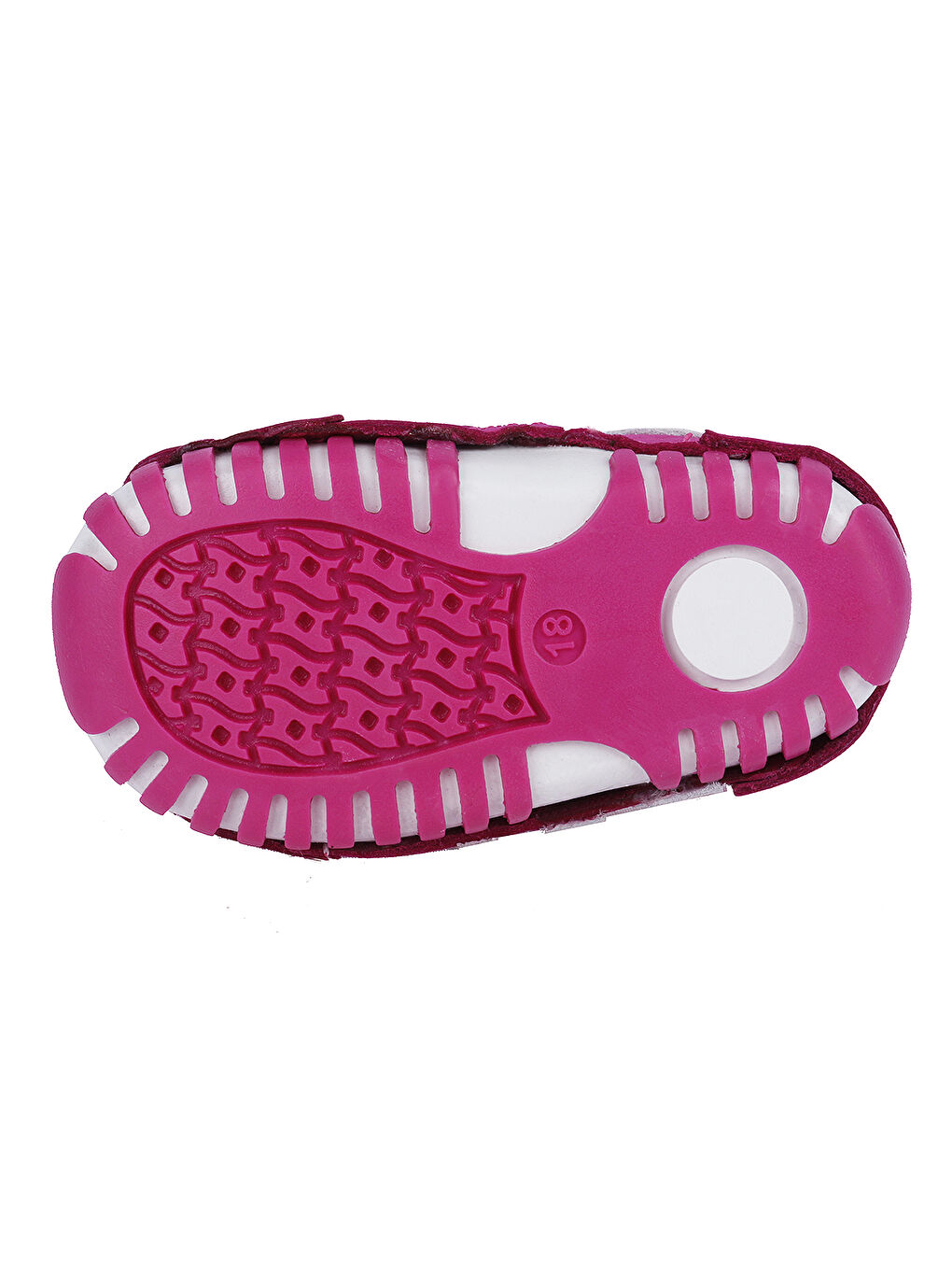 Fuşya %100 Deri Ortopedik Cırtlı Kız Çocuk Ayakkabı Teo 138-5