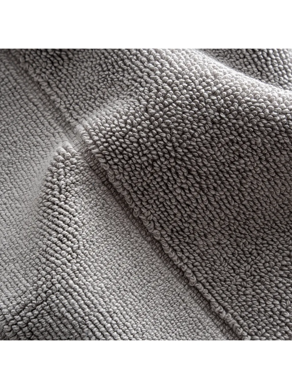 Elena Ayak Havlusu %100 Pamuk Penye Gri 50x80 Cm-1