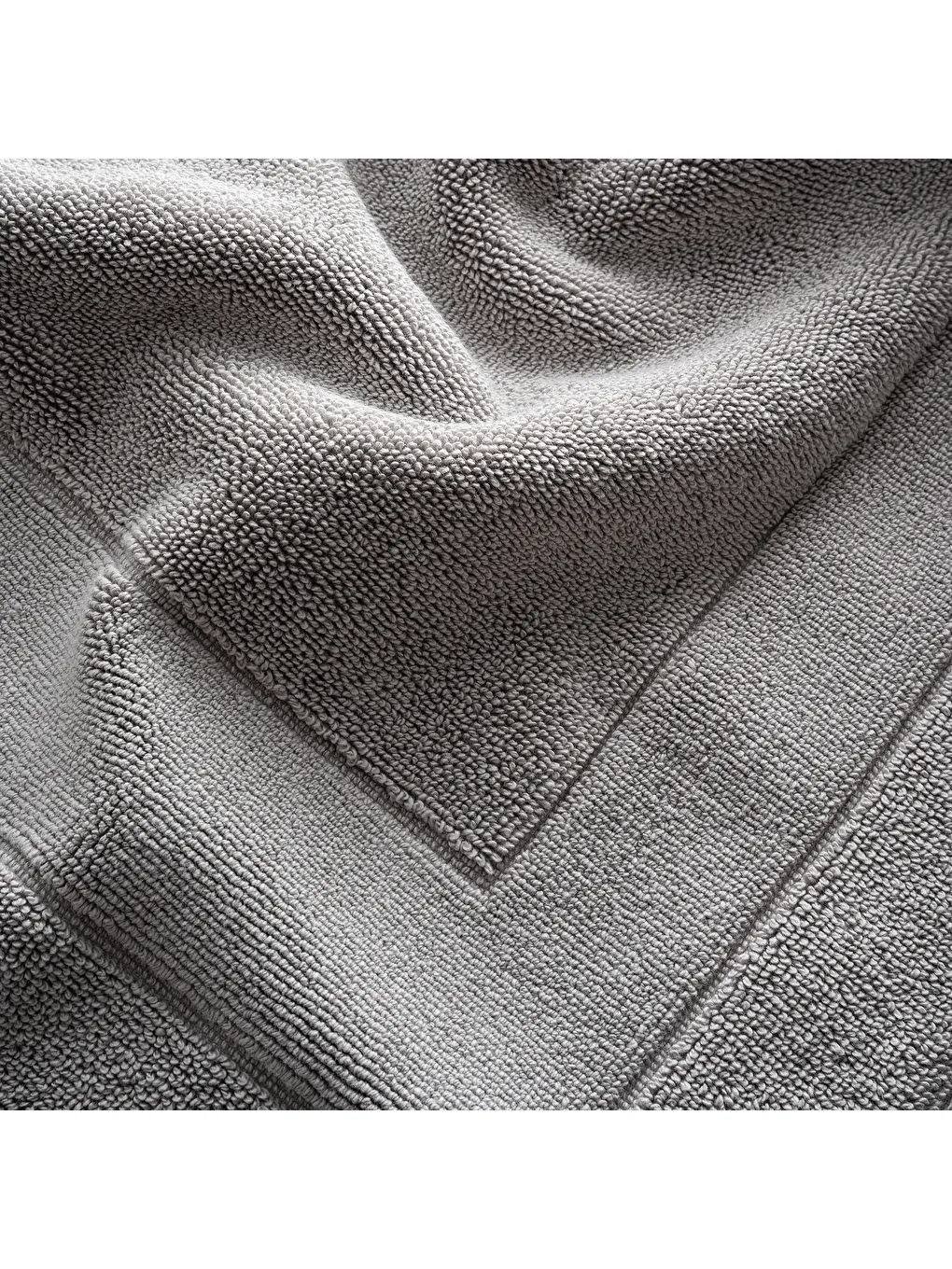 Elena Ayak Havlusu %100 Pamuk Penye Gri 50x80 Cm-2