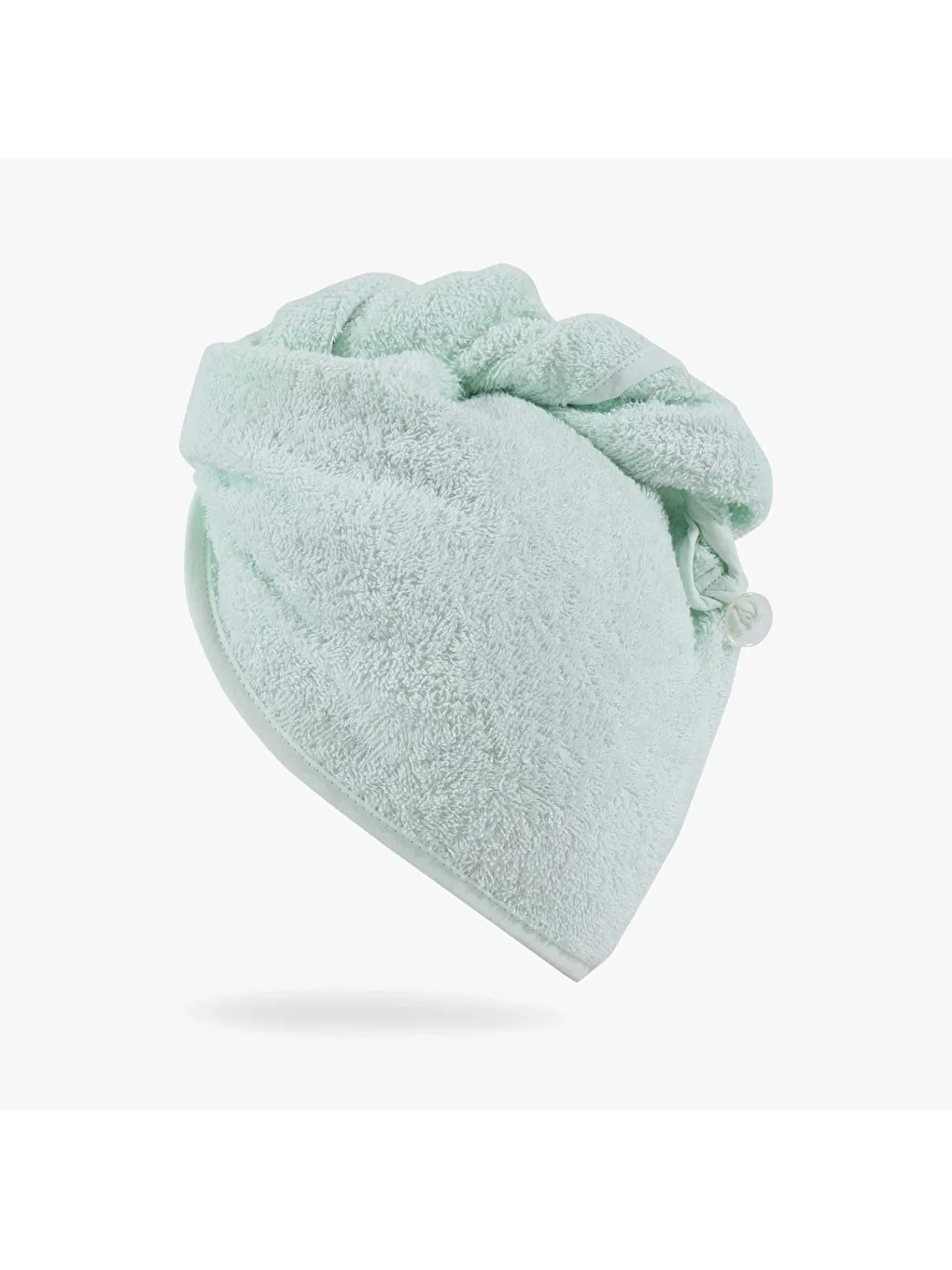 Turkuaz Saç Kurutma Havlusu %100 Pamuk Bukle Mint