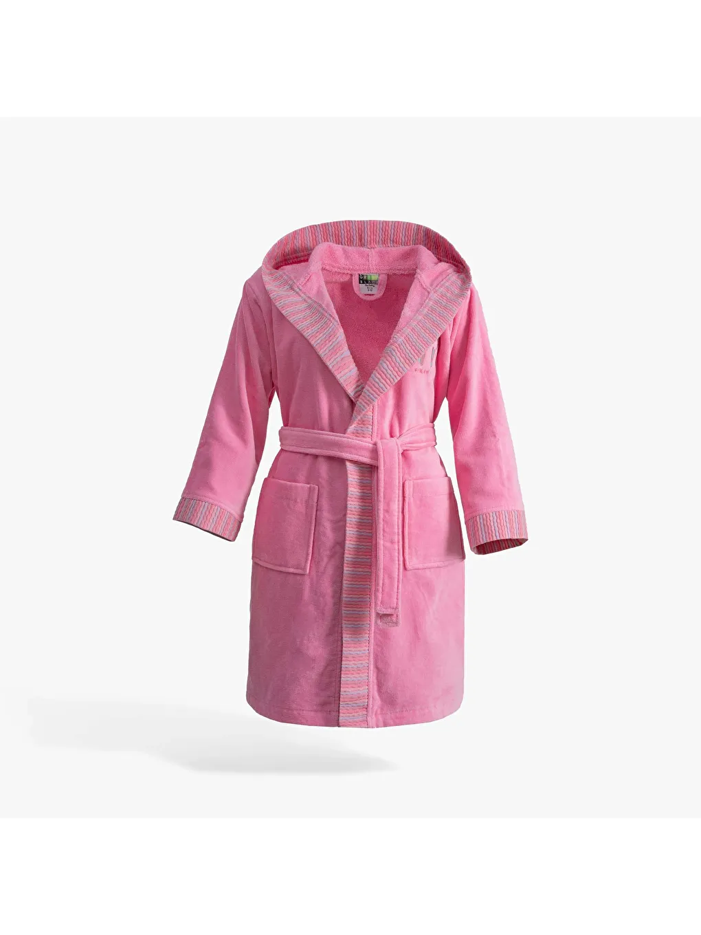 Relax Kız Çocuk Bornoz %100 Pamuk Nakışlı Pembe-4