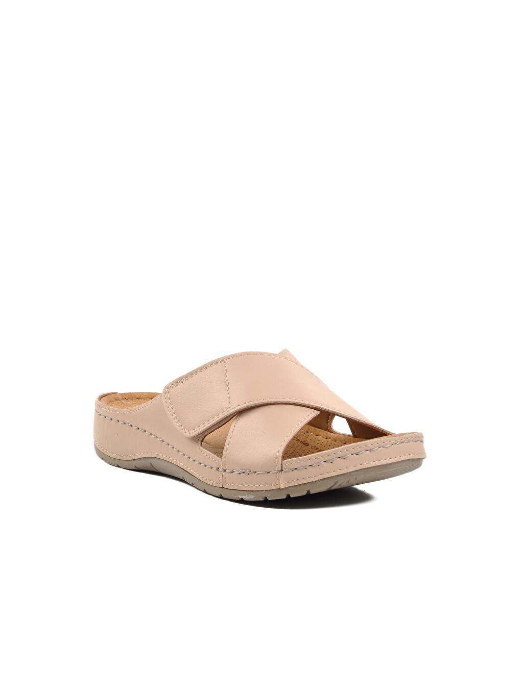 Halkis Bej Kadın Terlik-2