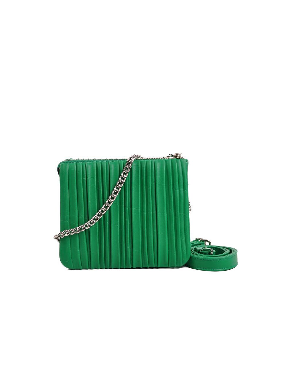 2390020Y Yeşil Kadın Omuz Çantası-1