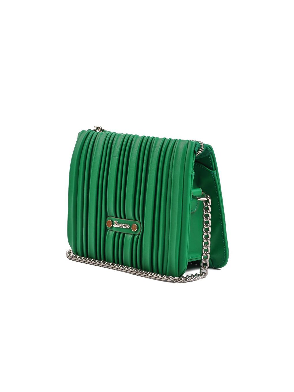 2390020Y Yeşil Kadın Omuz Çantası-2