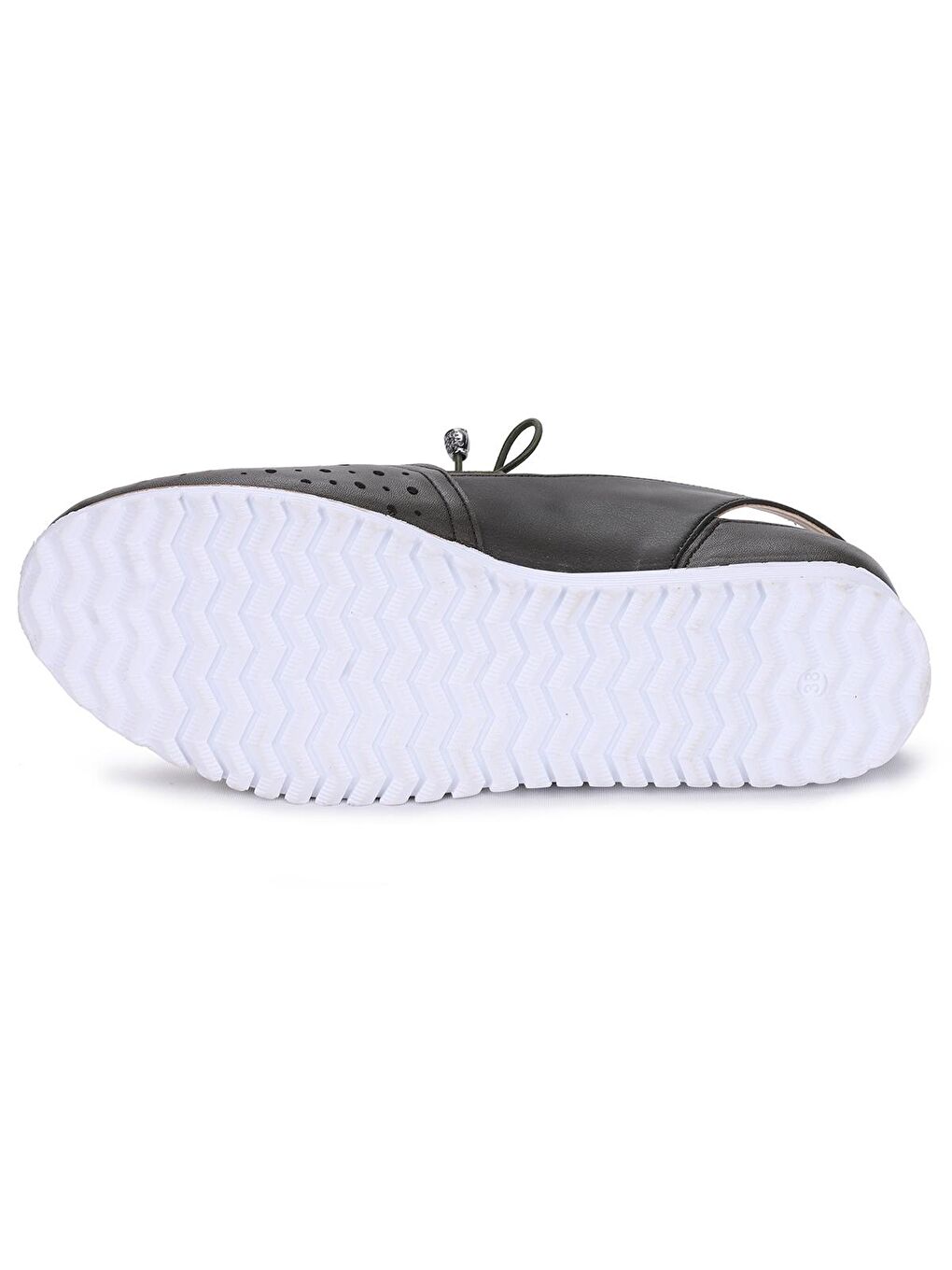 Haki Lazer Kesim Kadın Günlük Babet Ayakkabı Cns 4017-5