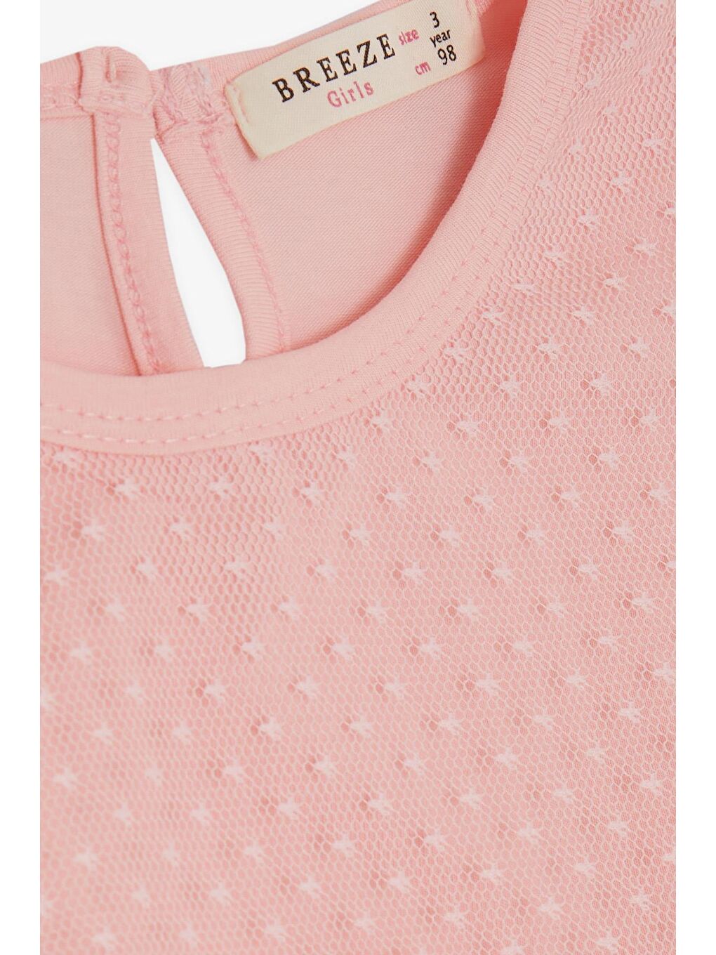 Kız Çocuk Elbise Fiyonklu Tüllü Pembe (3 Yaş)-2