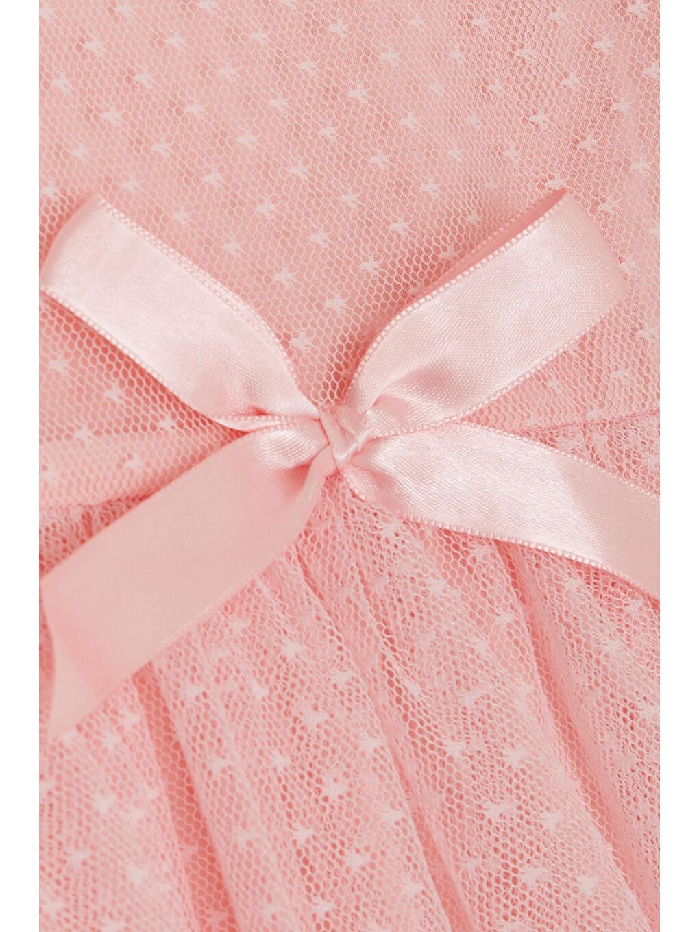 Kız Çocuk Elbise Fiyonklu Tüllü Pembe (3 Yaş)-3