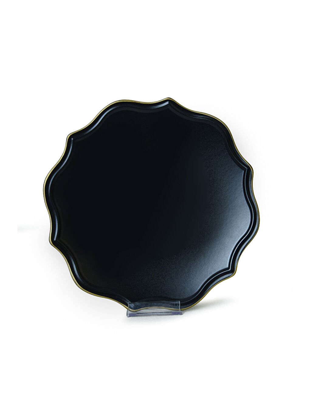 Mat Siyah Gold File Romeo Yemek Takımı 24 Parça 6 Kişilik-6