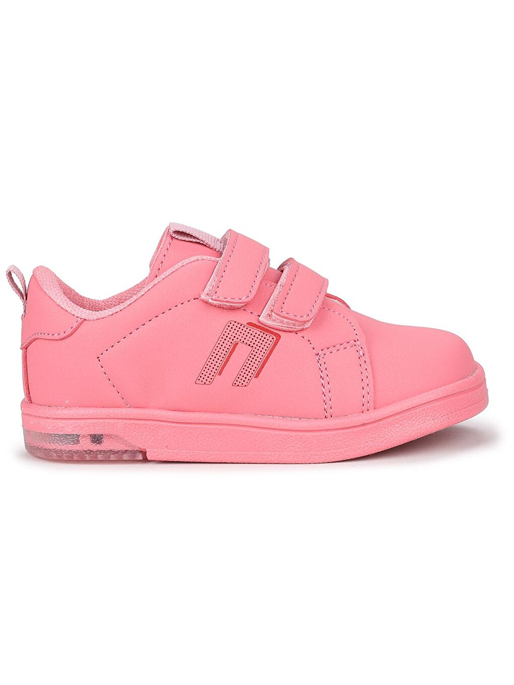 Pembe Pepe Günlük Cırtlı Işıklı Kız/Erkek Çocuk Spor Ayakkabı-2