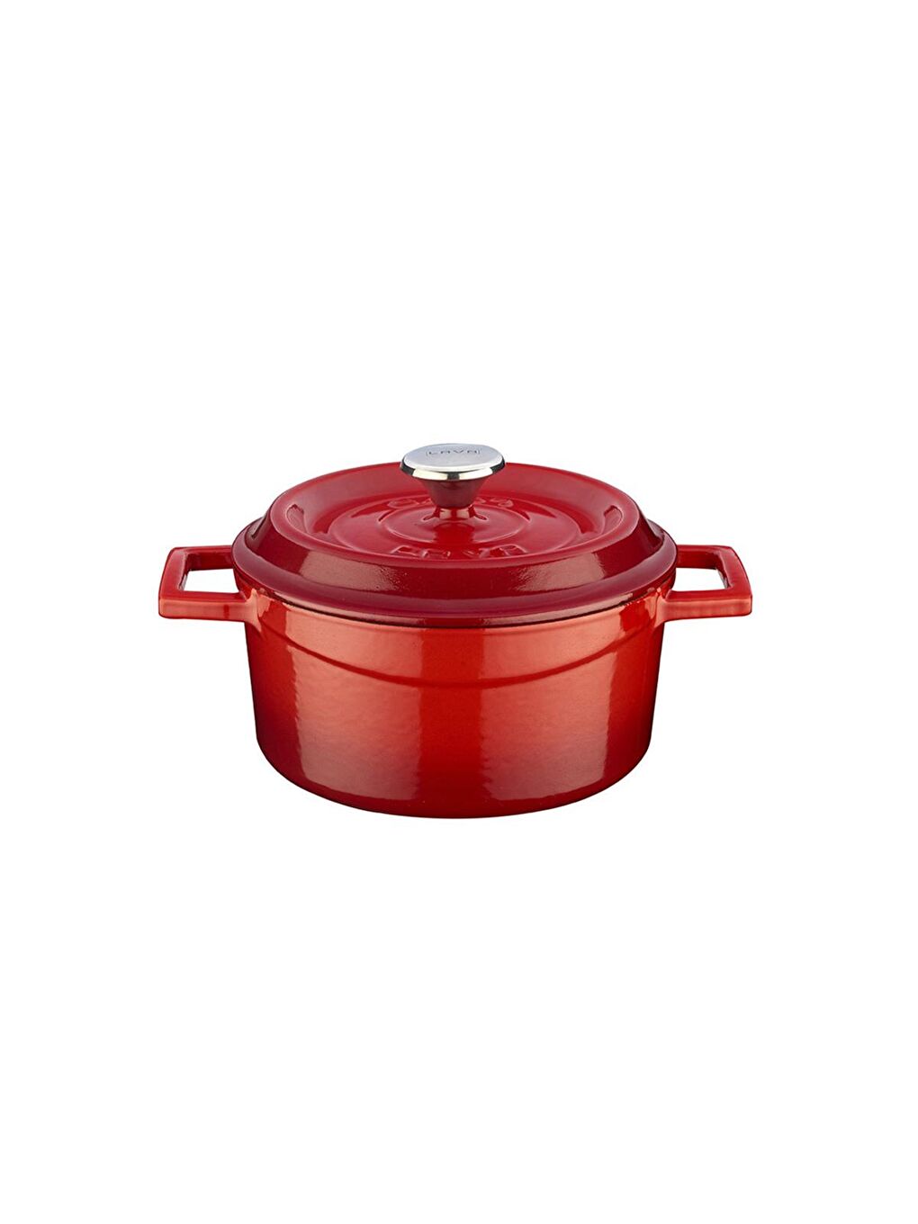 Kırmızı Yuvarlak Tencere. Trendy Çap(Ø) 16cm.