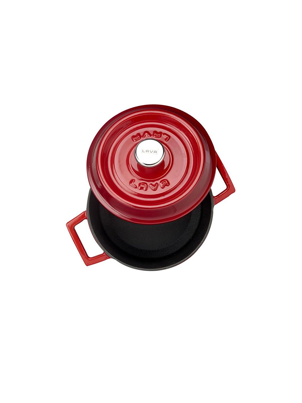 Kırmızı Yuvarlak Tencere. Trendy Çap(Ø) 16cm.-1