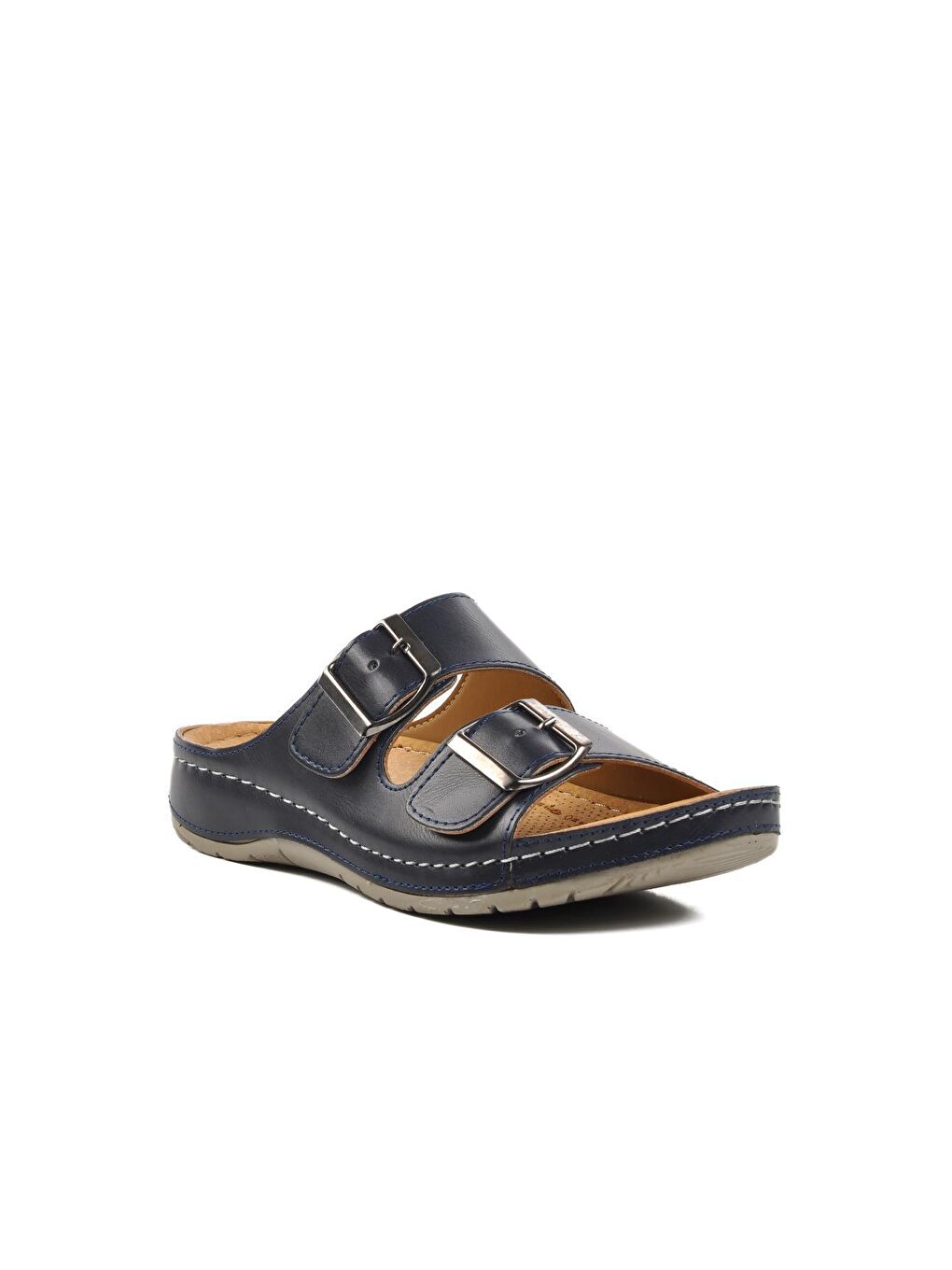 Serez Lacivert Kadın Terlik-2