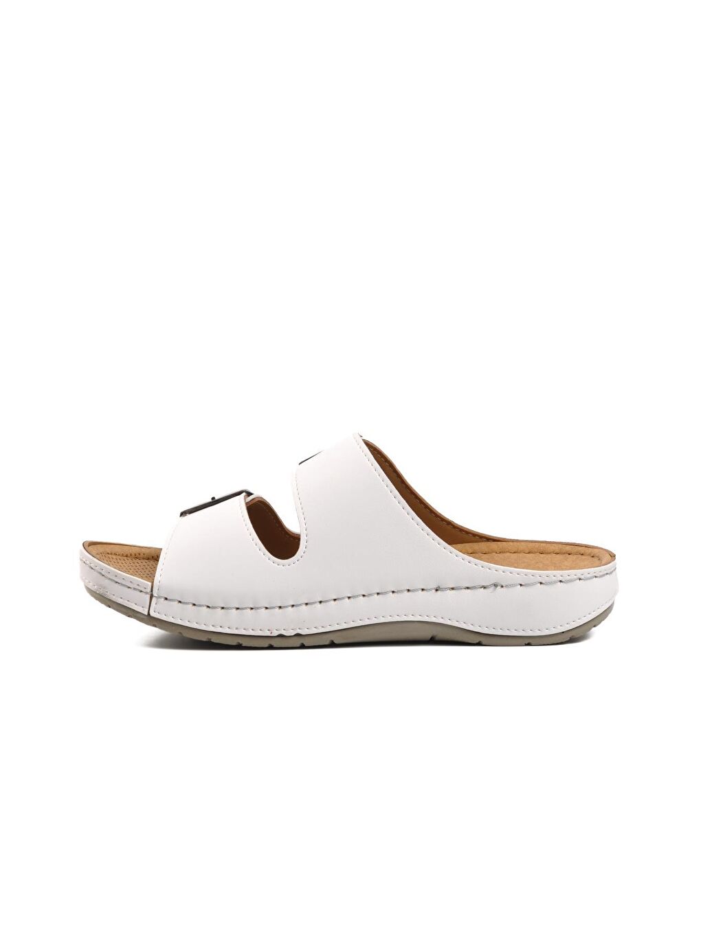 Serez Beyaz Kadın Terlik-1