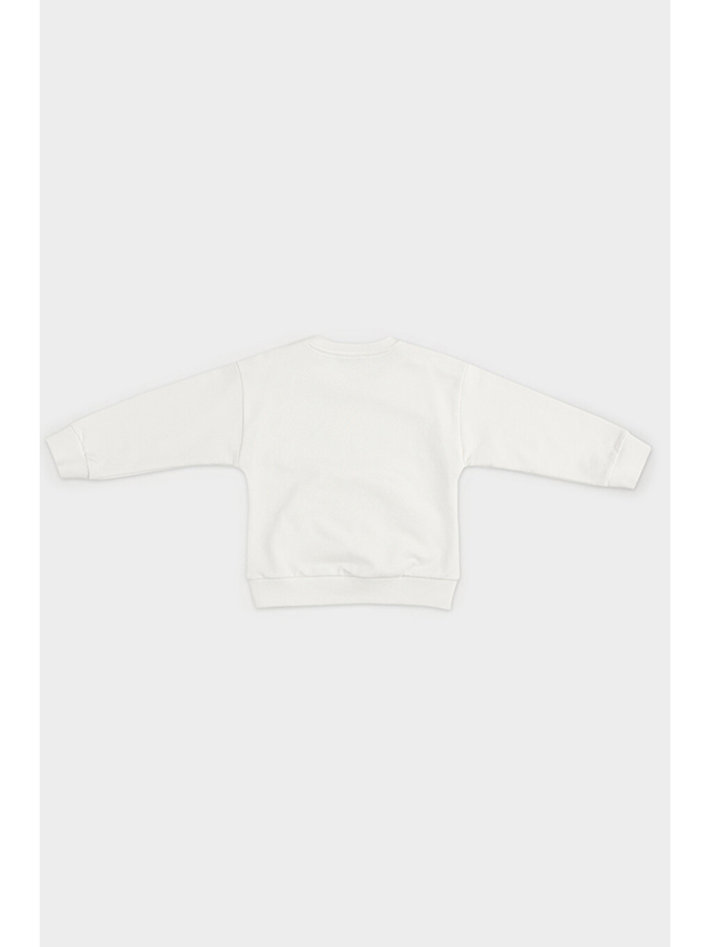 Kız Bebek Baskı Detaylı Ekru Sweatshirt-1