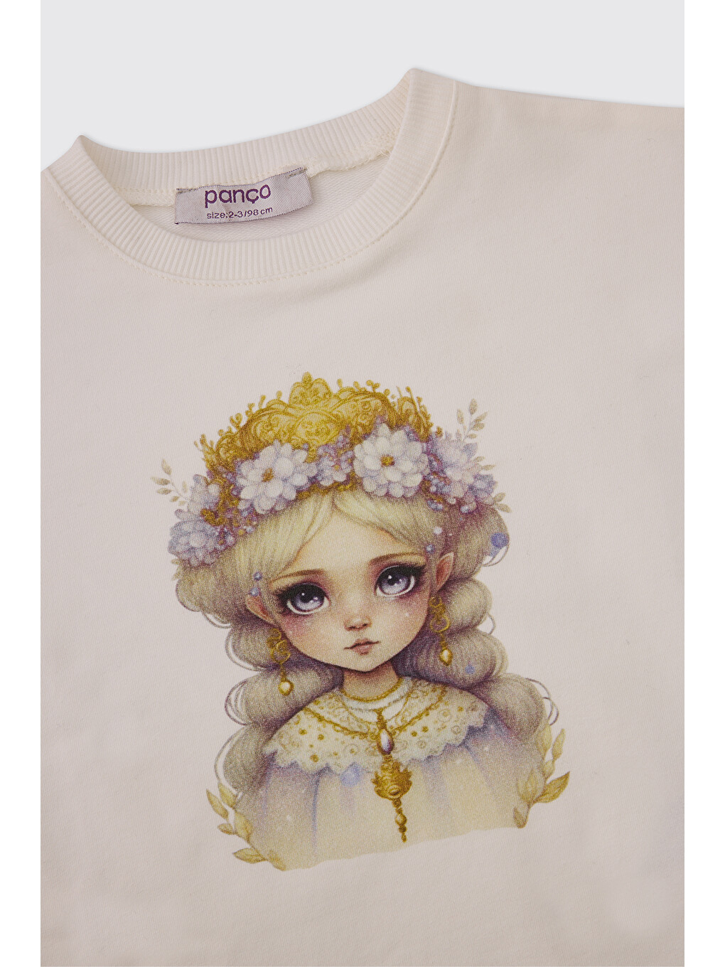 Kız Bebek Ekru Sweatshirt-2