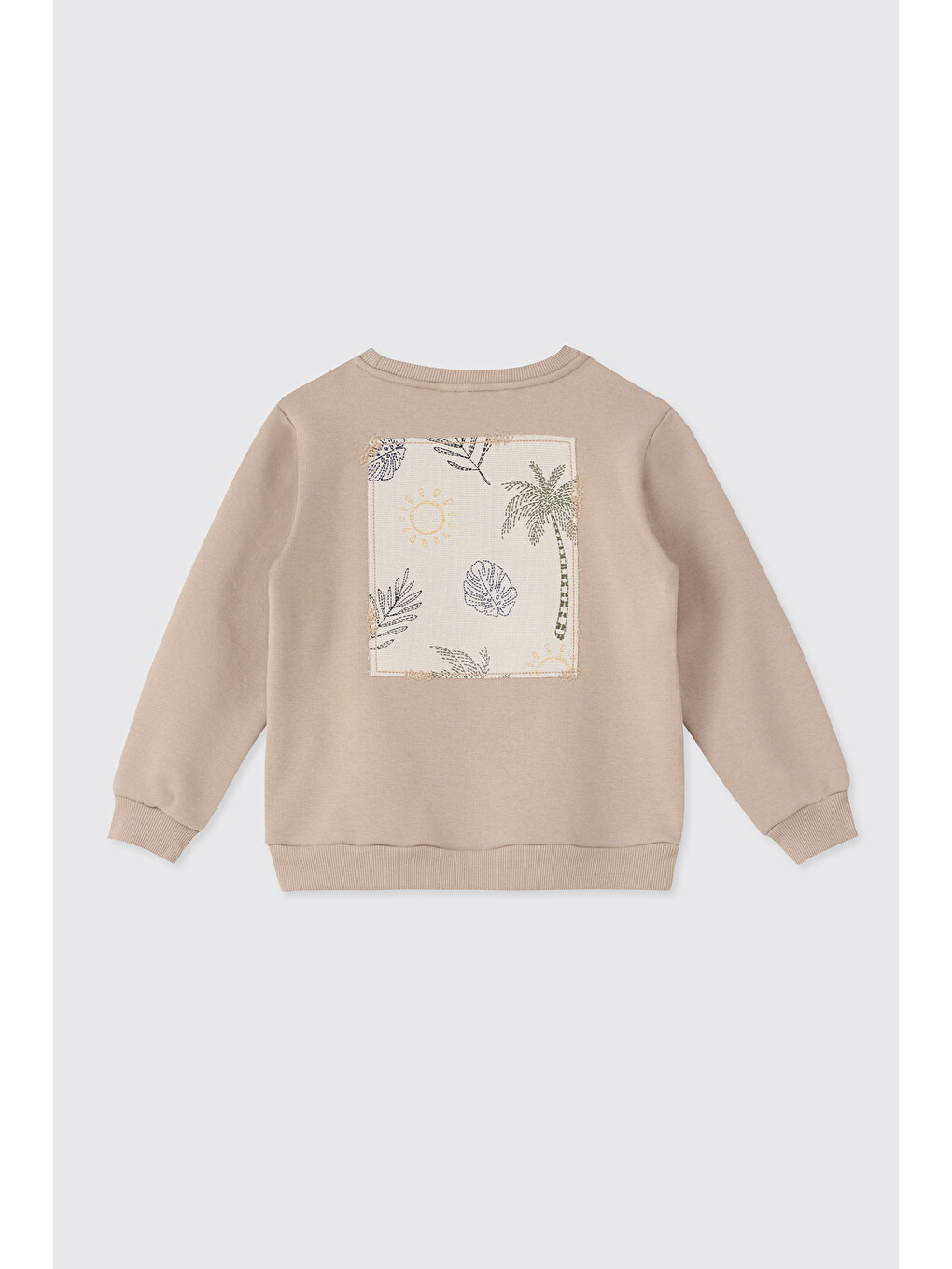 Kahverengi Kız Çocuk Sütlü Kahve Sweatshirt-1