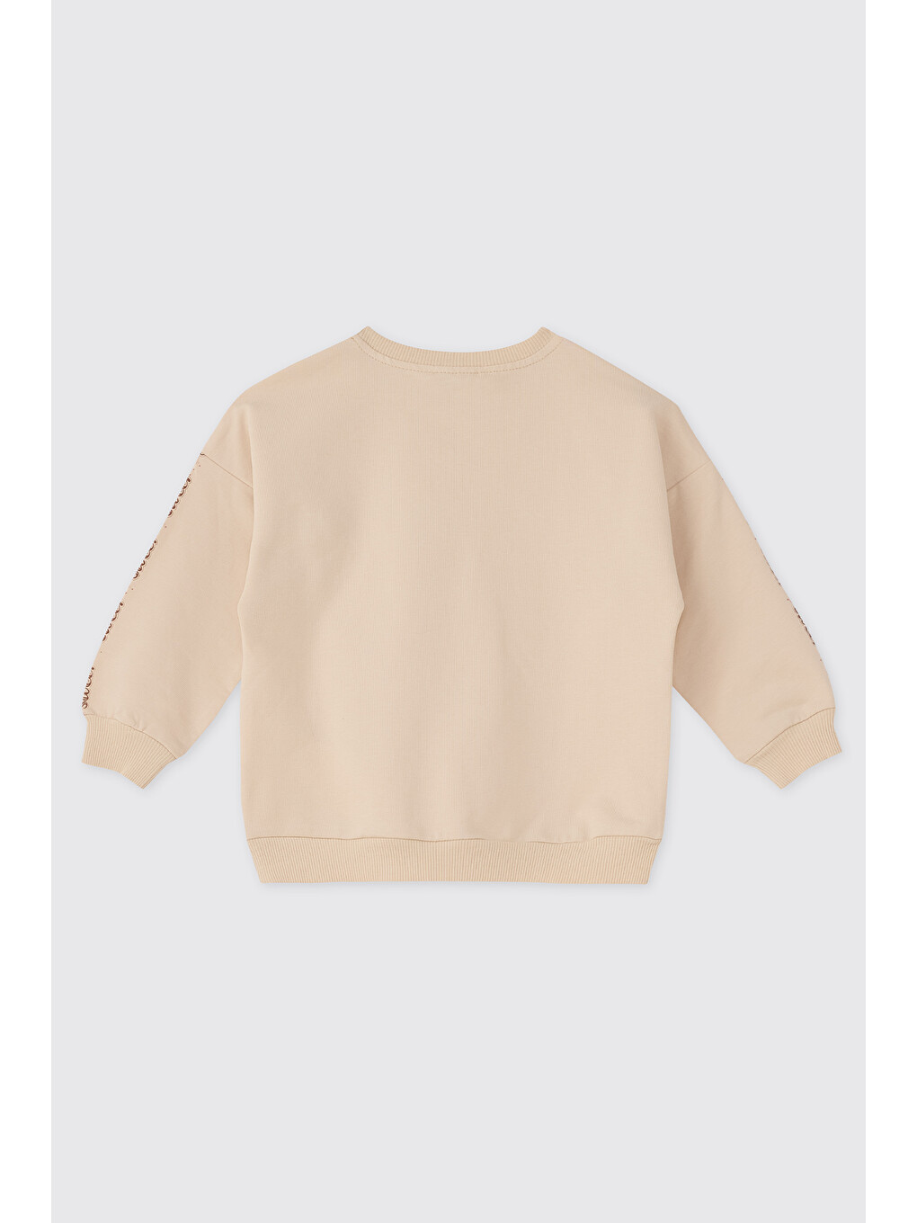 Bej Kız Bebek Taş Sweatshirt-1