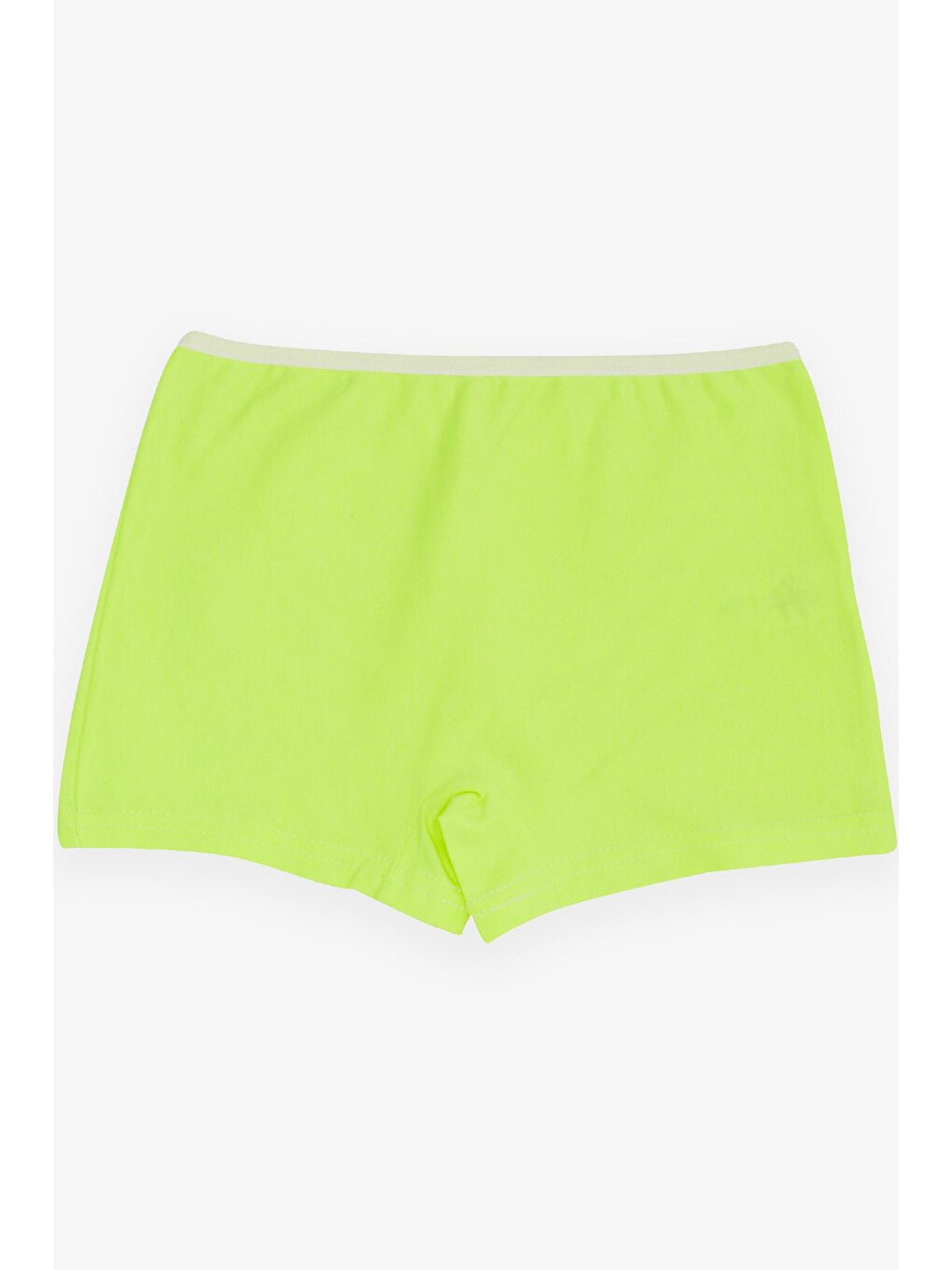 Kız Çocuk Boxer Çiçek Baskılı Neon Yeşil (7 Yaş)-1