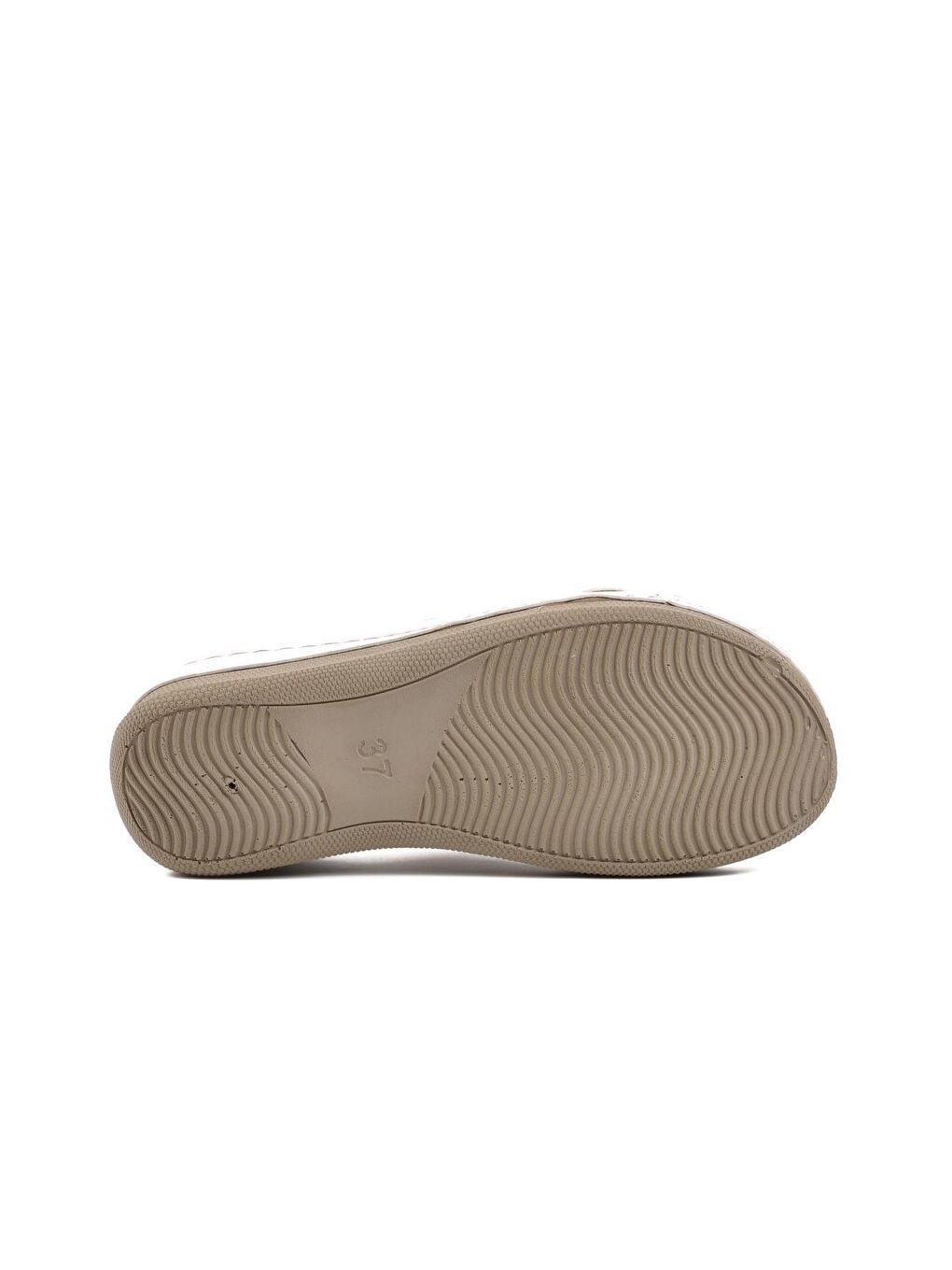 Milas Beyaz Kadın Çift Bantlı Tokalı Terlik-4