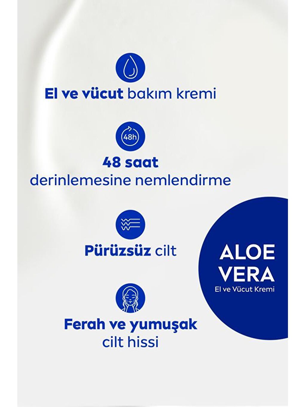 NIVEA El Ve Vücut Kremi Aloe Vera 400 ml, Nemlendirici Serum Normal Ve Kuru Ciltler Için - 1