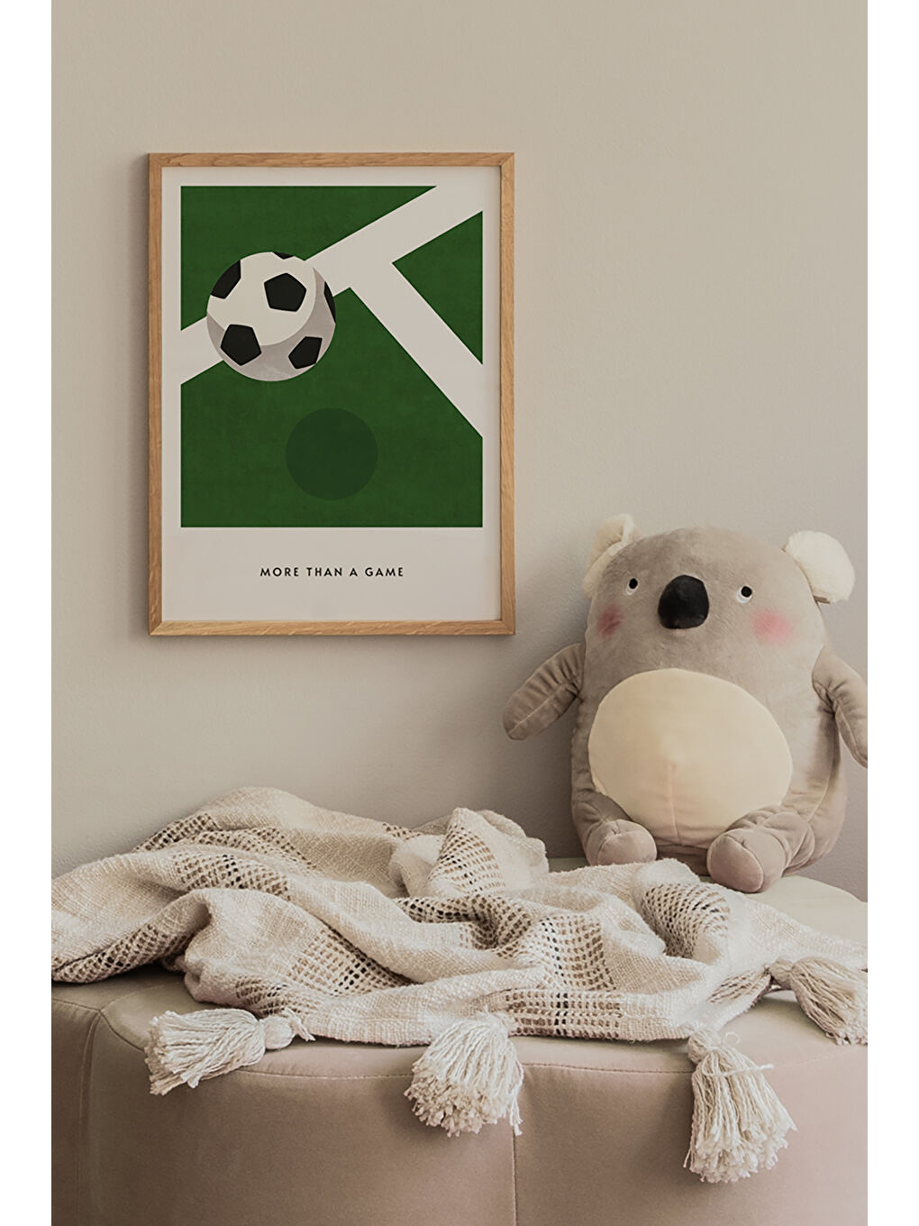 Beyaz Tek Parça Ahşap Çerçeveli Poster Tablo - TEKHAMCERCEVE49