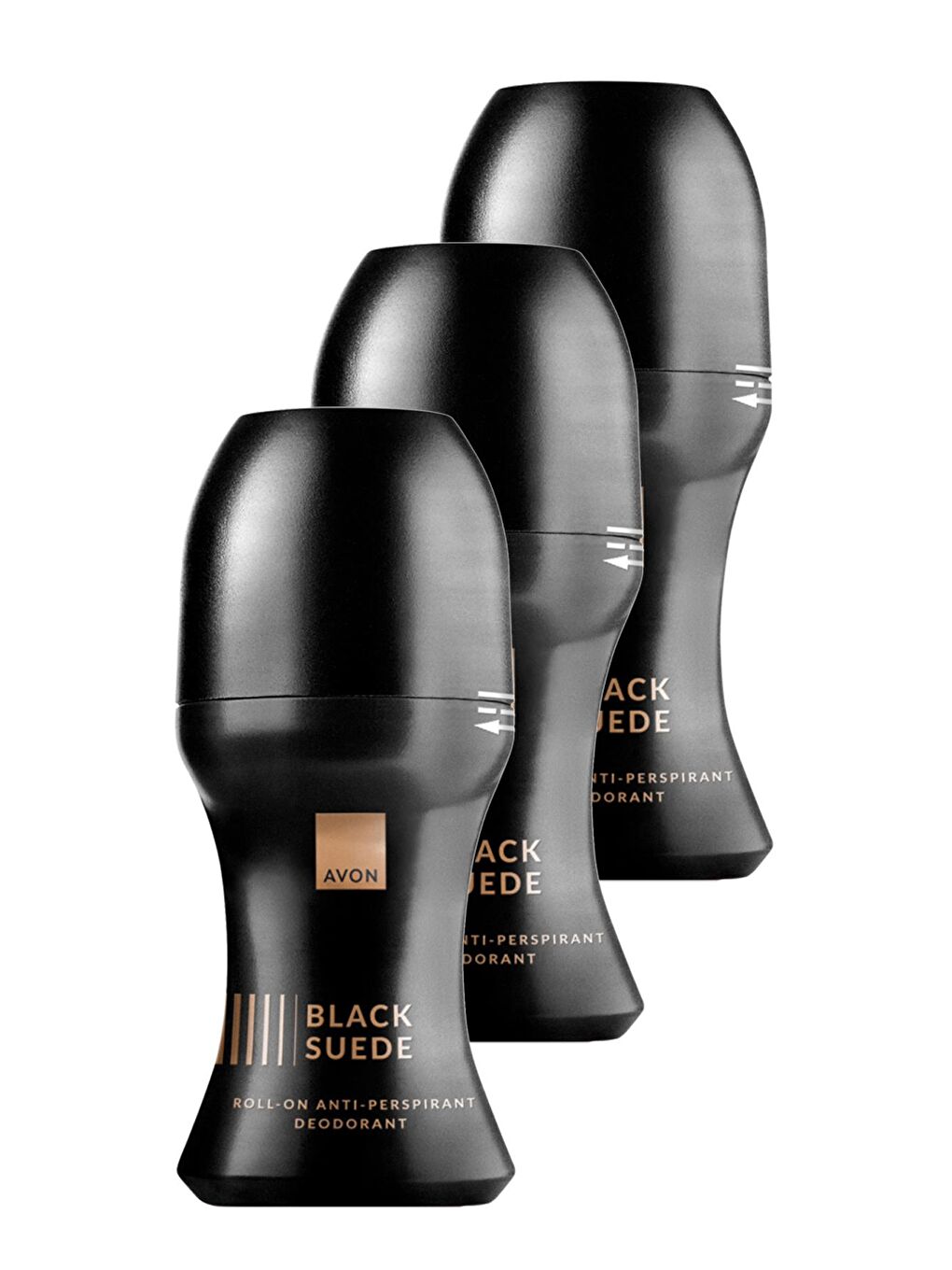 AVON Renksiz Black Suede Erkek Rollon 50 Ml. Üçlü Set