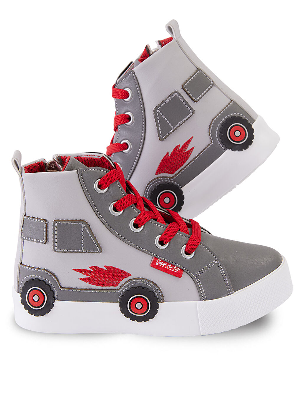 Araba Erkek Çocuk Gri Sneakers Spor Ayakkabı